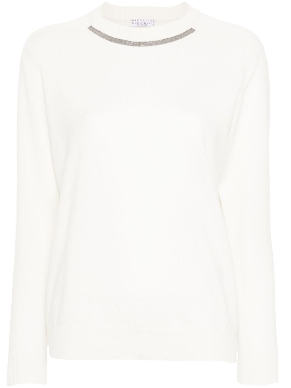 Brunello Cucinelli BRUNELLO CUCINELLI- Cashmere Crewneck Sweater