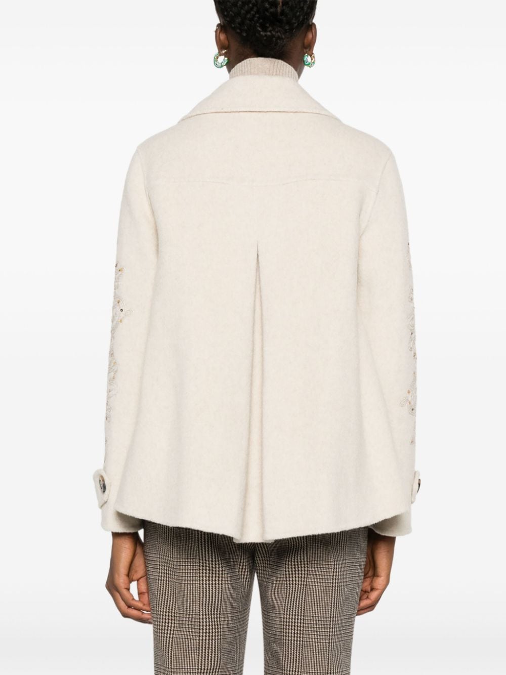 Ermanno ERMANNO- Wool Short Trench Coat