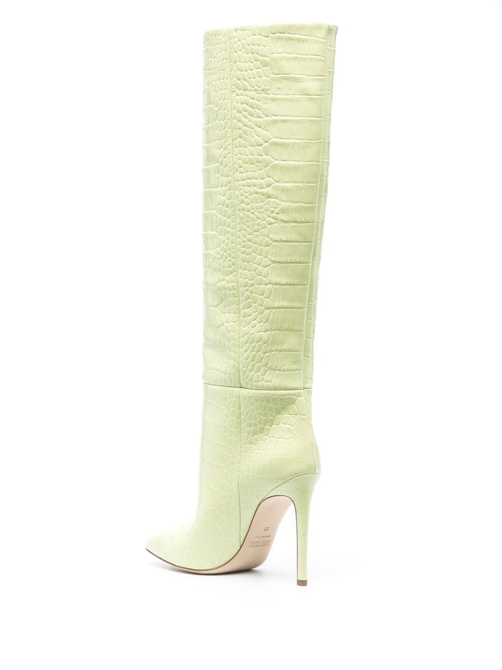 PARIS TEXAS PARIS TEXAS- Leather Crocodile-embossed Boots