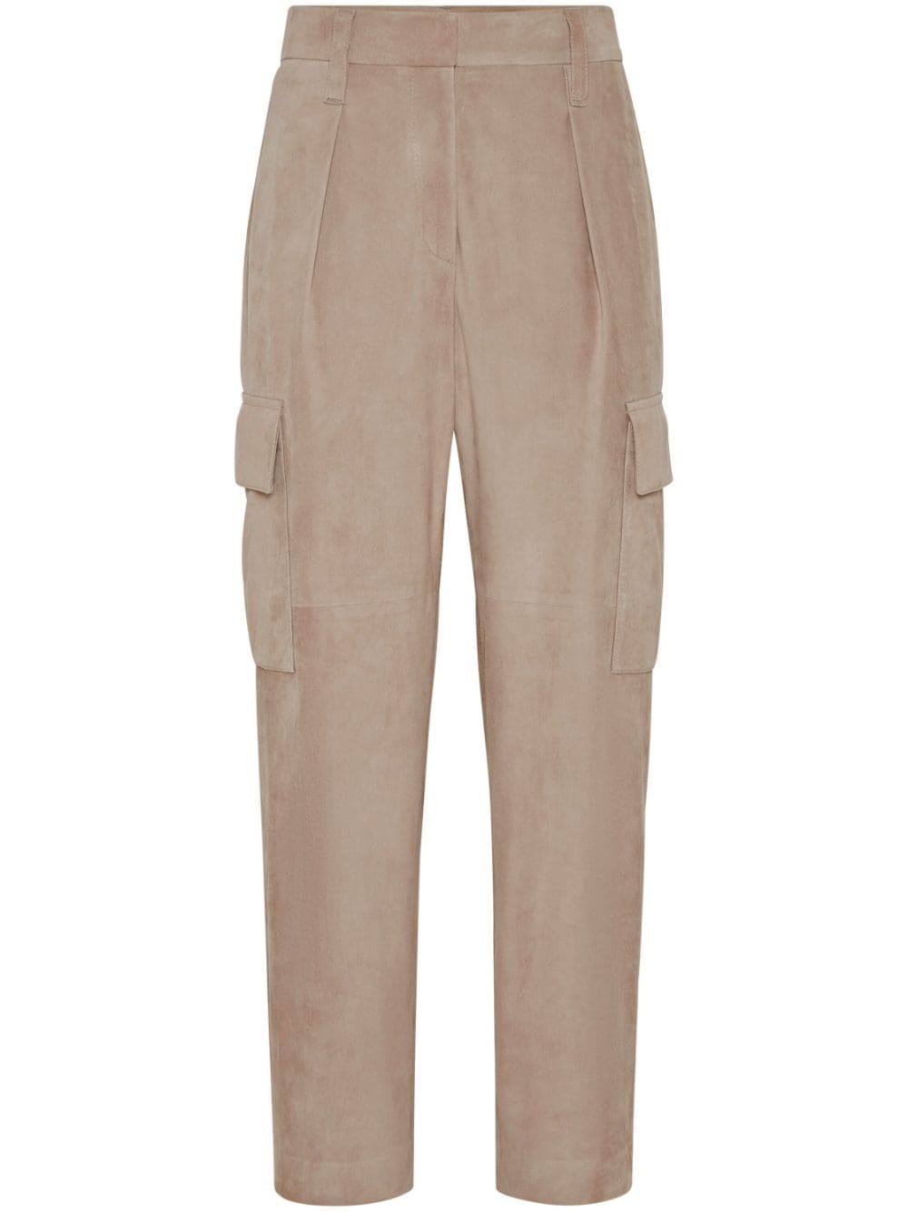 Brunello Cucinelli BRUNELLO CUCINELLI- Suede Trousers