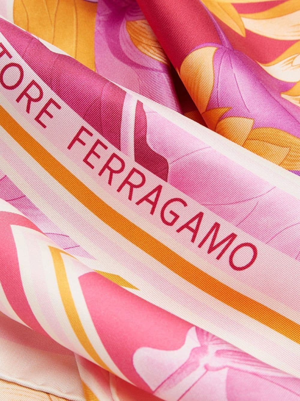 Ferragamo FERRAGAMO- Printed Silk Foulard