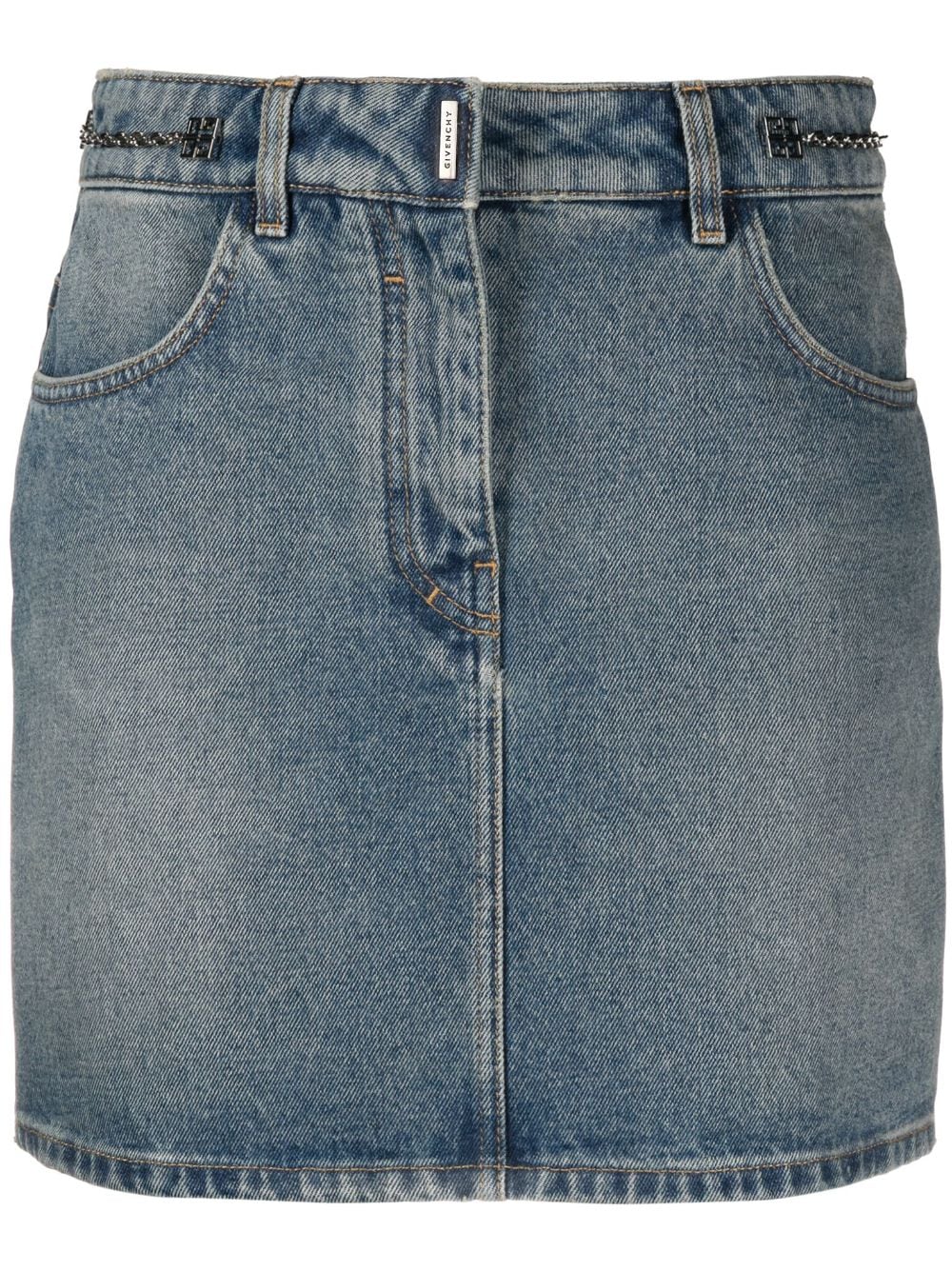 Givenchy GIVENCHY- Denim Mini Skirt