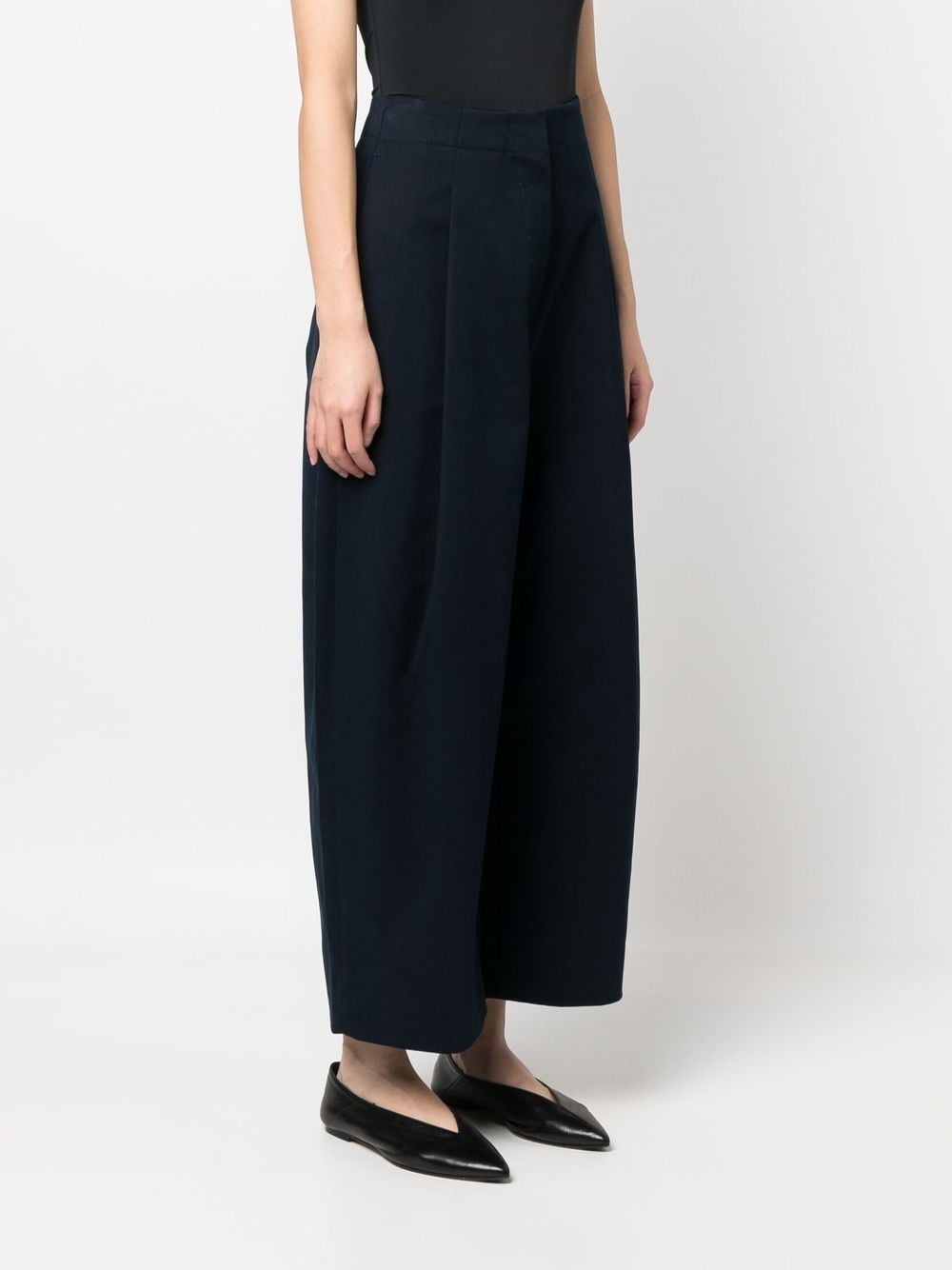 Studio Nicholson STUDIO NICHOLSON- Wide Leg Cropped Trousers