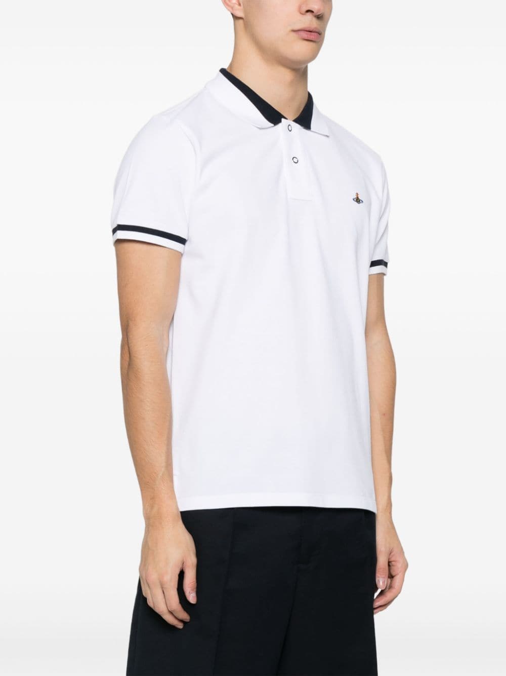 Vivienne Westwood VIVIENNE WESTWOOD- Logo Cotton Polo Shirt