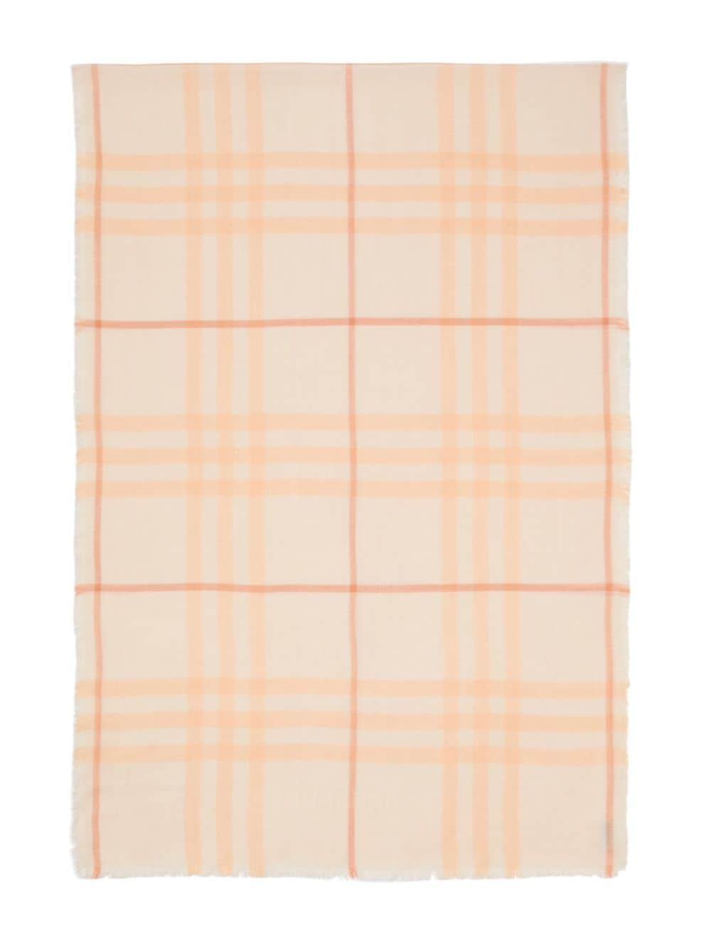 Burberry BURBERRY- Check Motif Wool Scarf