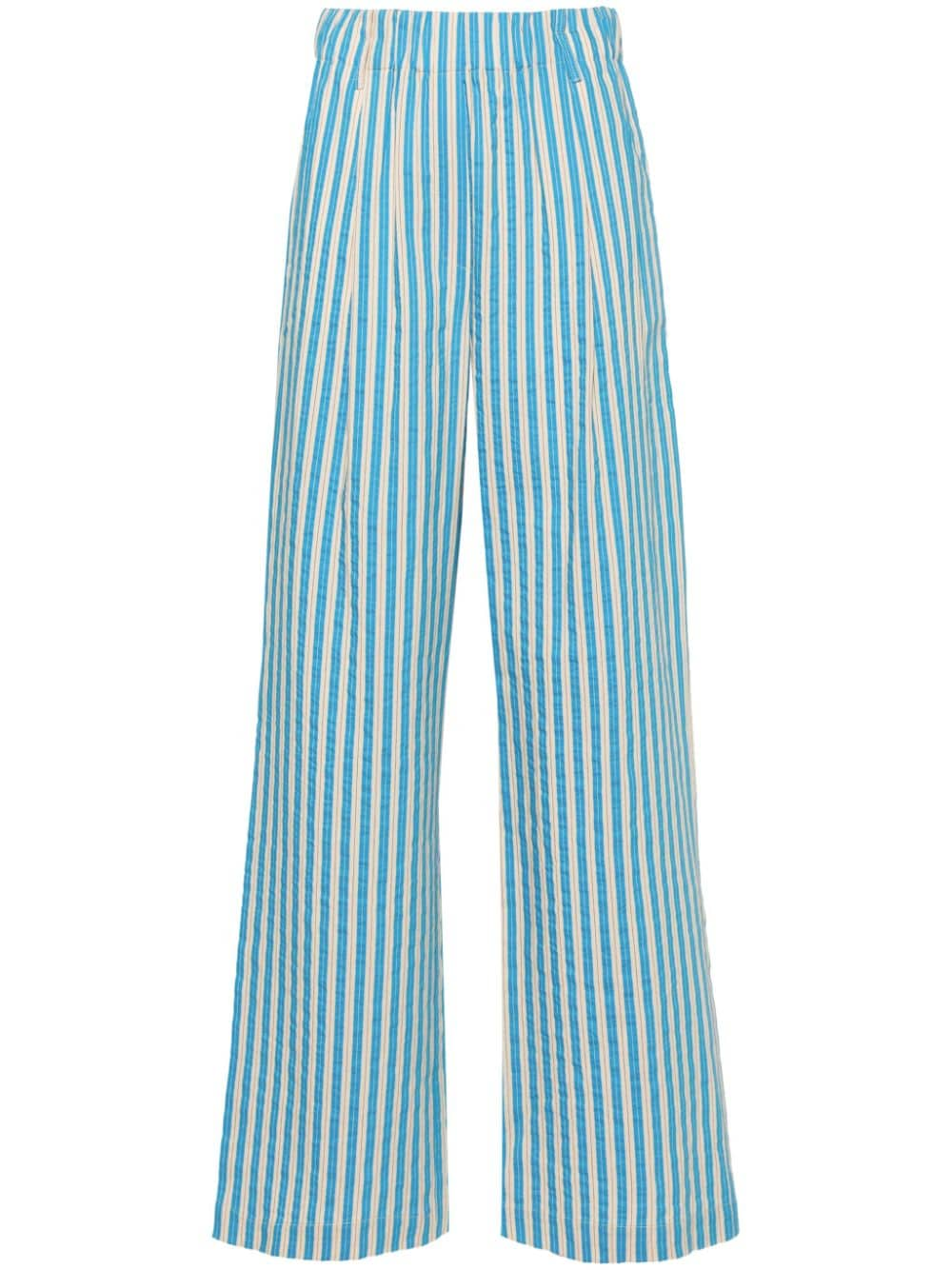 Alysi ALYSI- Striped Wide-leg Trousers