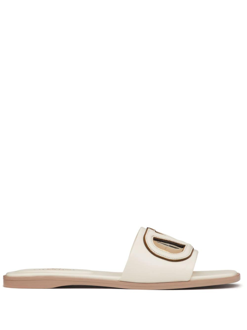 VALENTINO GARAVANI VALENTINO GARAVANI- Vlogo Cut-out Leather Sandals