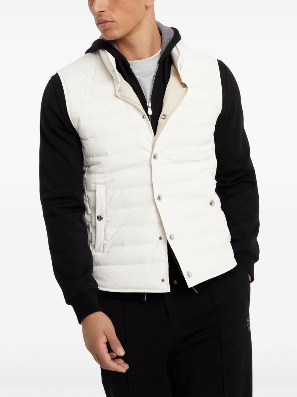 Brunello Cucinelli BRUNELLO CUCINELLI- Nylon Down Vest