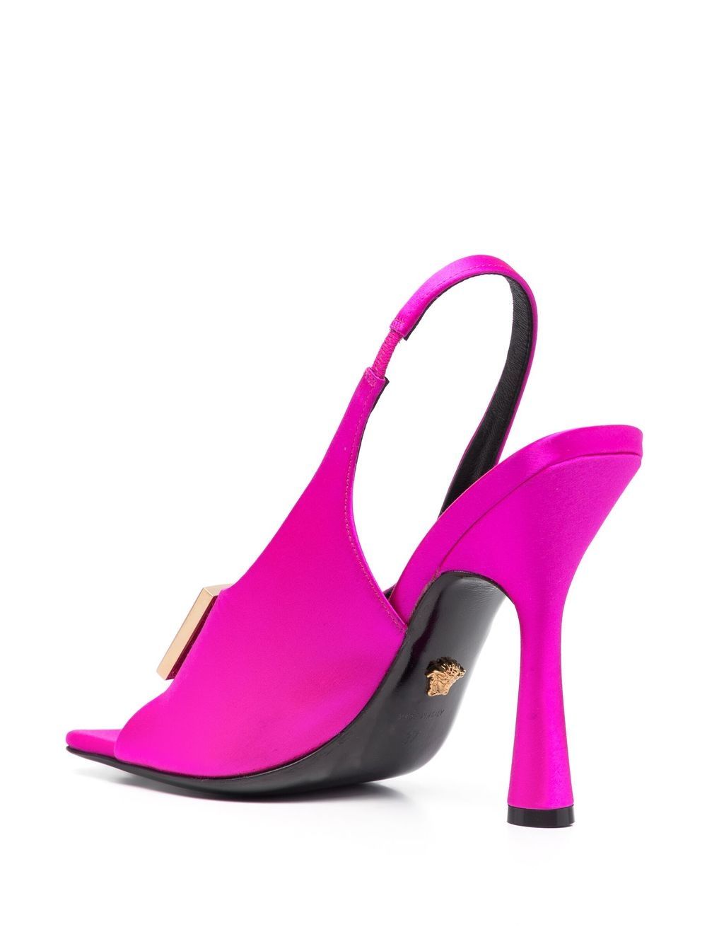 Versace VERSACE- Satin Heel Sandals