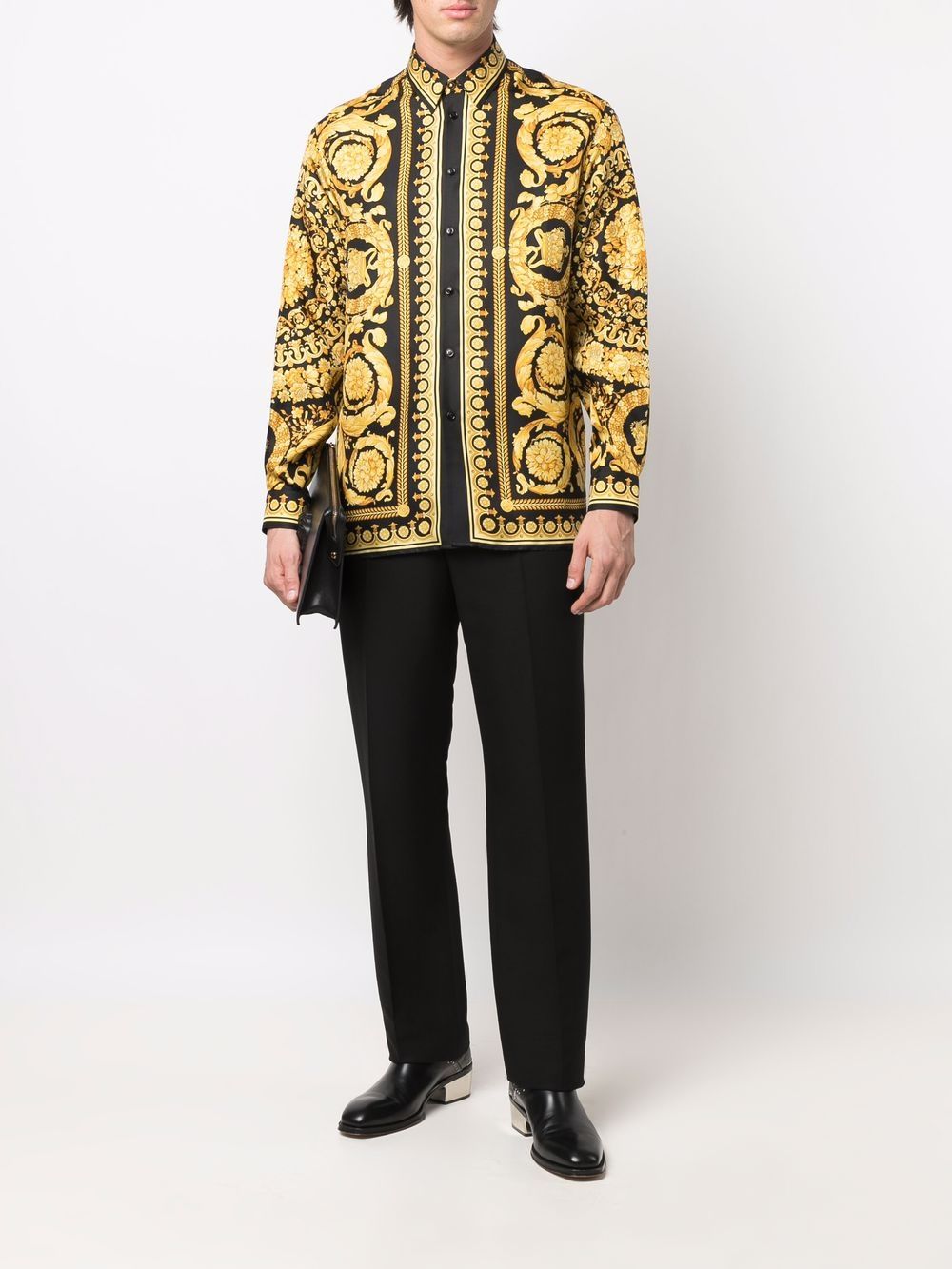 Versace VERSACE- Barocco Print Silk Shirt