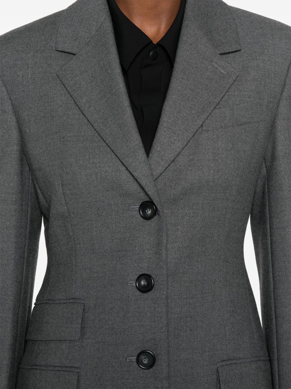 Sportmax SPORTMAX- Wool Single-breasted Jacket