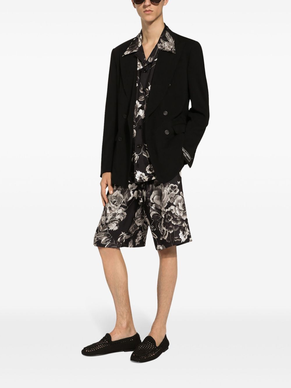 Dolce & Gabbana DOLCE & GABBANA- Flower Print Silk Shirt