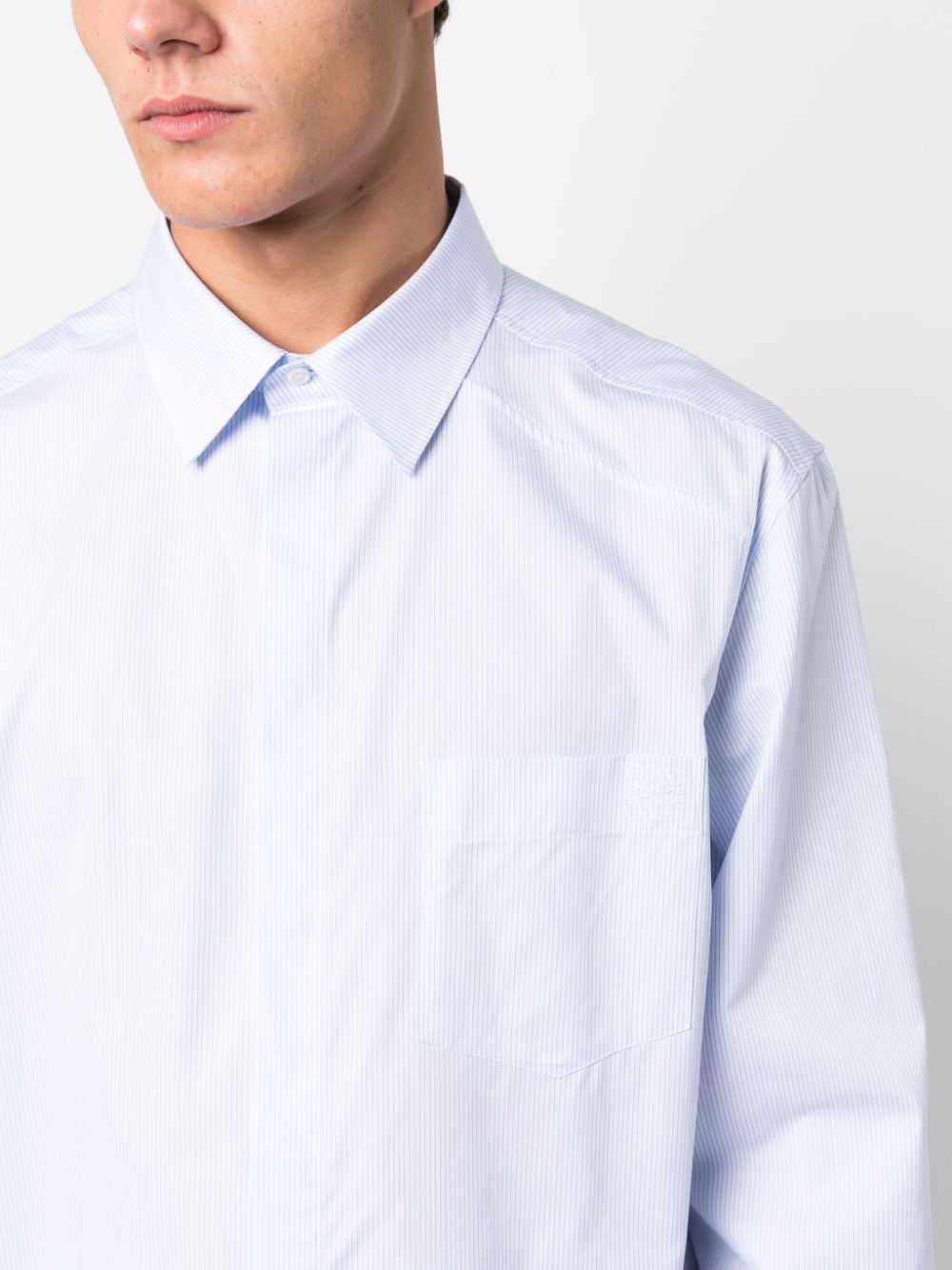 Loewe LOEWE- Asymmetric Striped Shirt