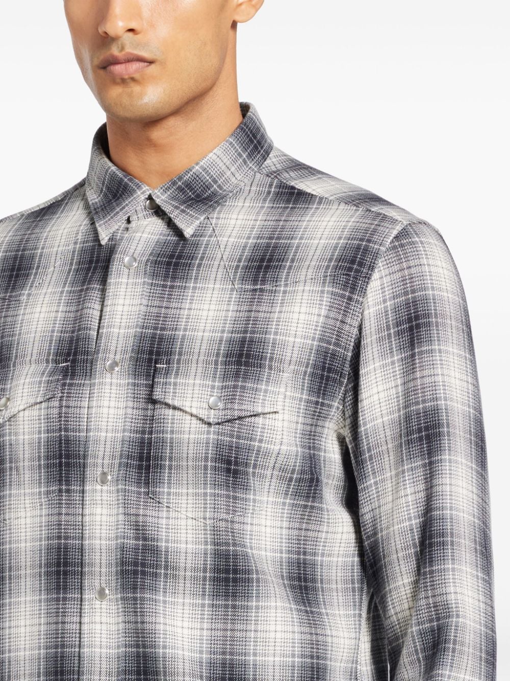 Tom Ford TOM FORD- Check Print Shirt