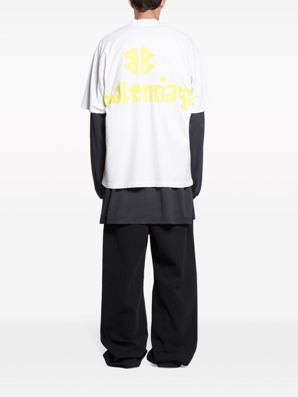 Balenciaga BALENCIAGA- Tape Type Cotton T-shirt