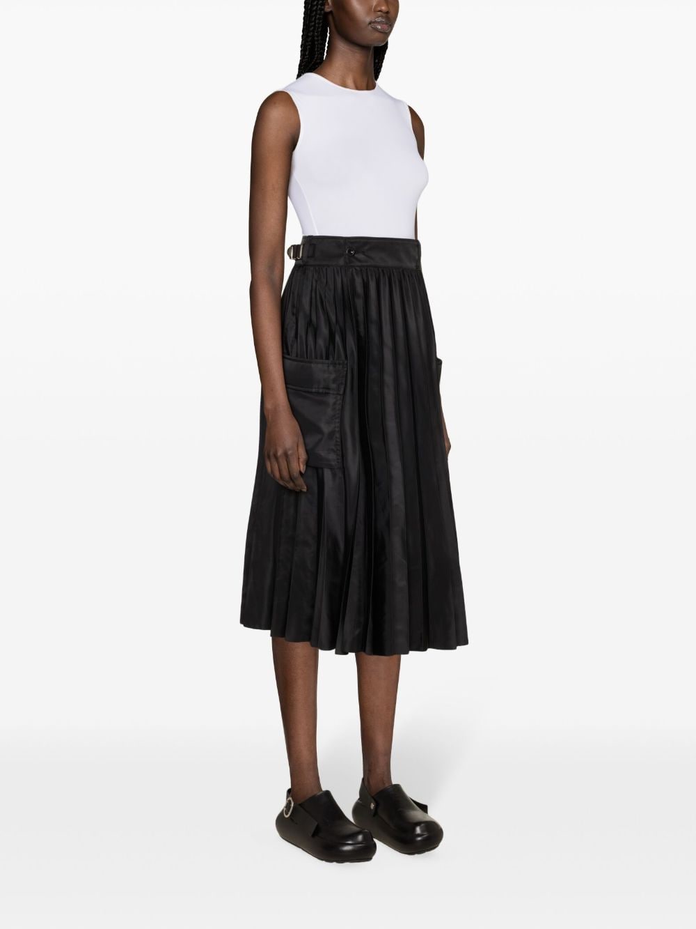 Sacai SACAI- Nylon Twill Long Skirt