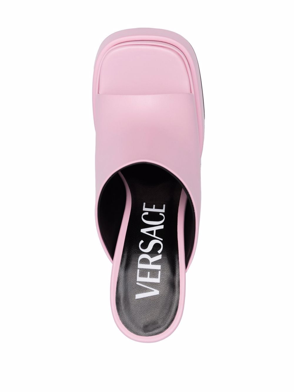 Versace VERSACE- Leather Platform Mules