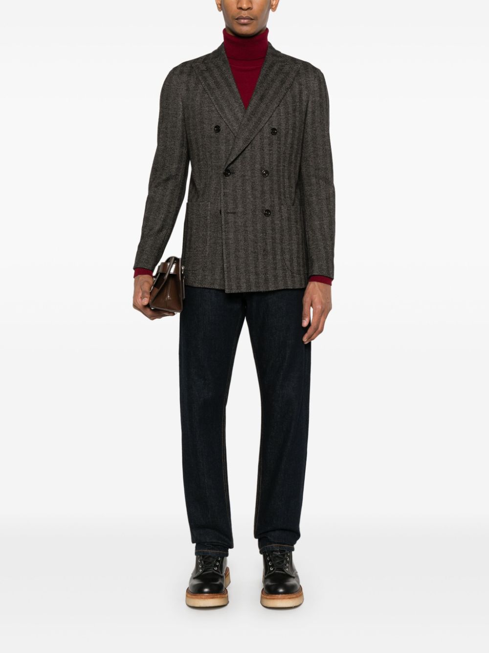 Boglioli BOGLIOLI- Wool Double-breasted Jacket