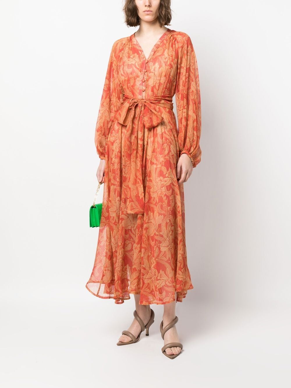 Pierre-Louis Mascia PIERRE-LOUIS MASCIA- Long Silk Wrap Dress