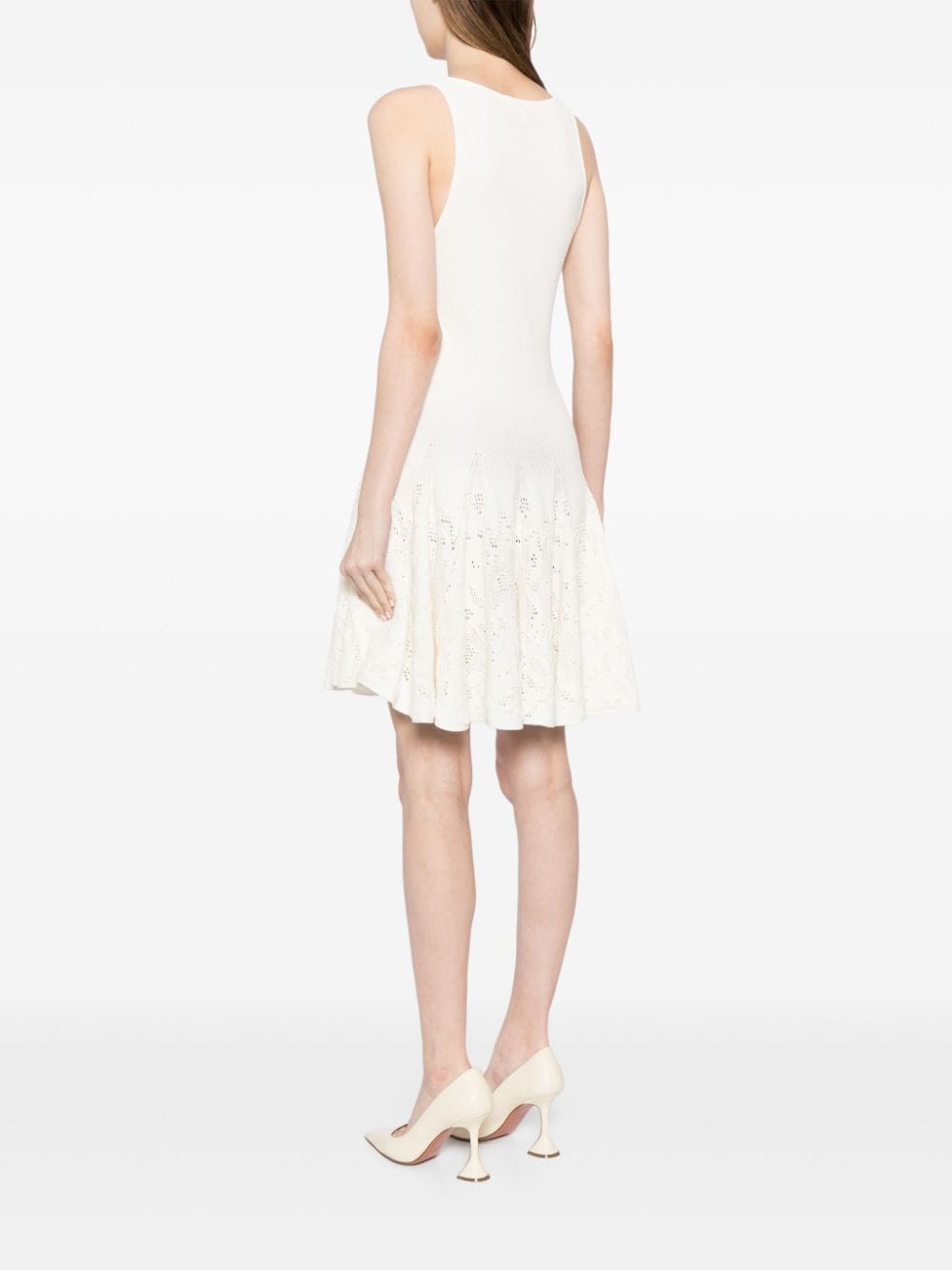 Alaïa ALAÏA- Cotton Lace Skater Dress