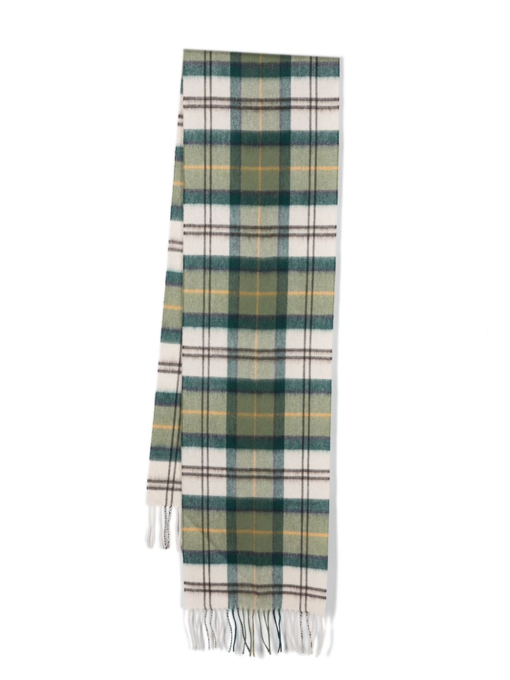 Barbour BARBOUR- Wool Scarf With Tartan Motif