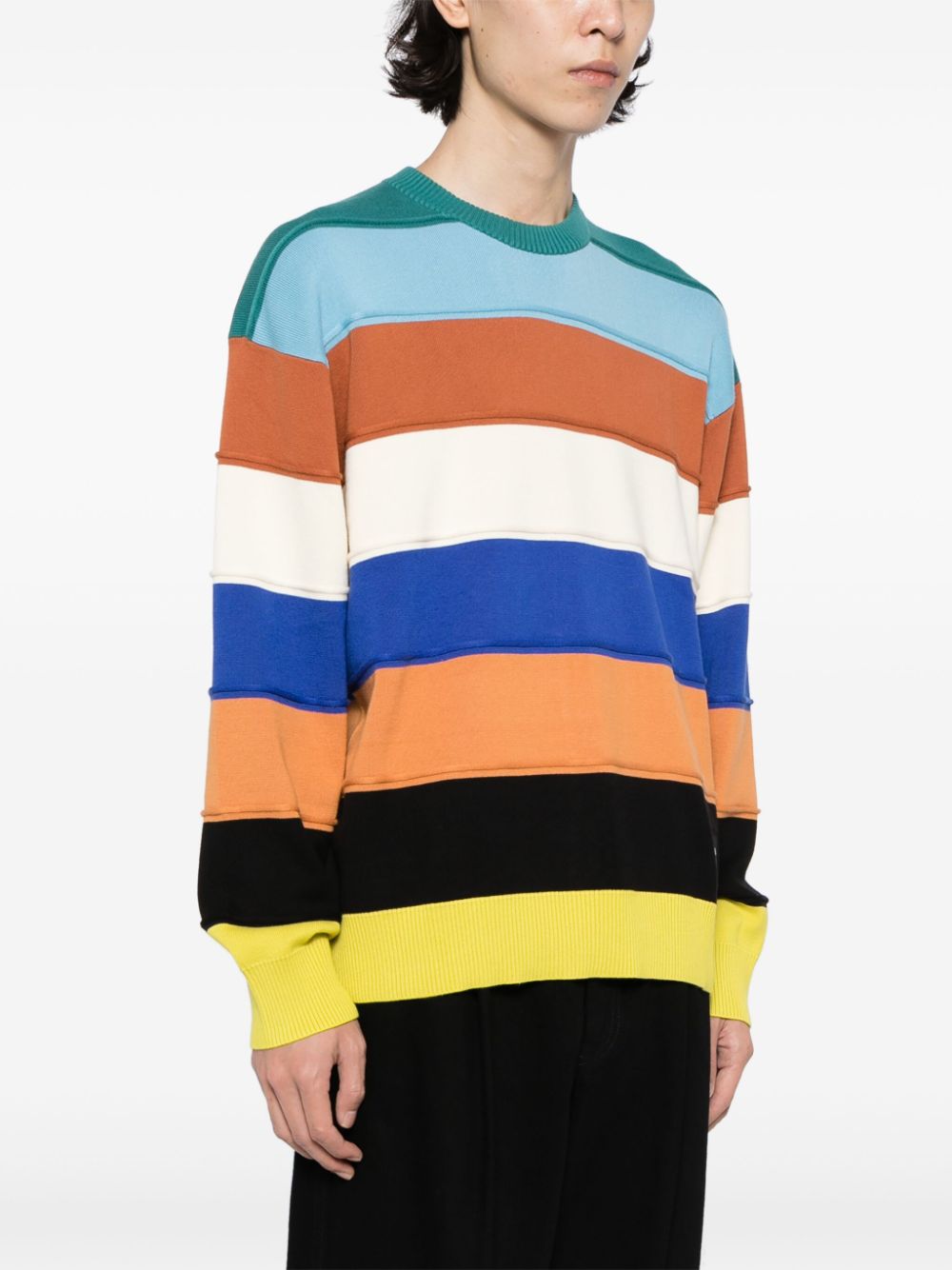 Ps Paul Smith PS PAUL SMITH- Striped Crewneck Sweater