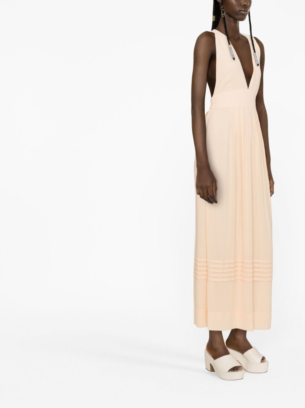 See By Chloé SEE BY CHLOÉ- Halter Neck Georgette Long Dress