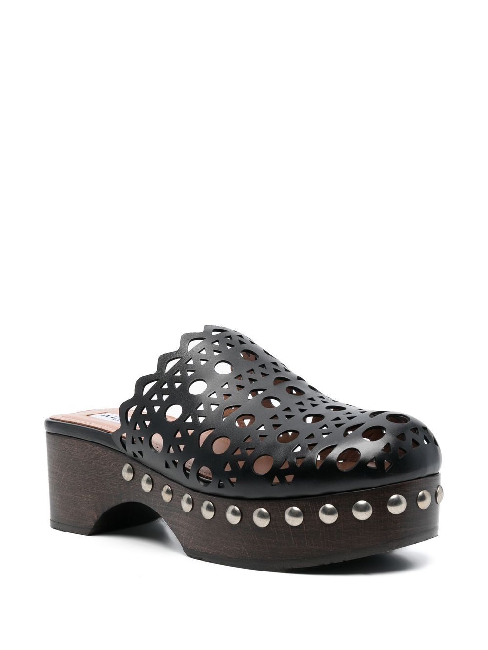 Alaïa ALAÏA- Vienne Leather Clog Mules