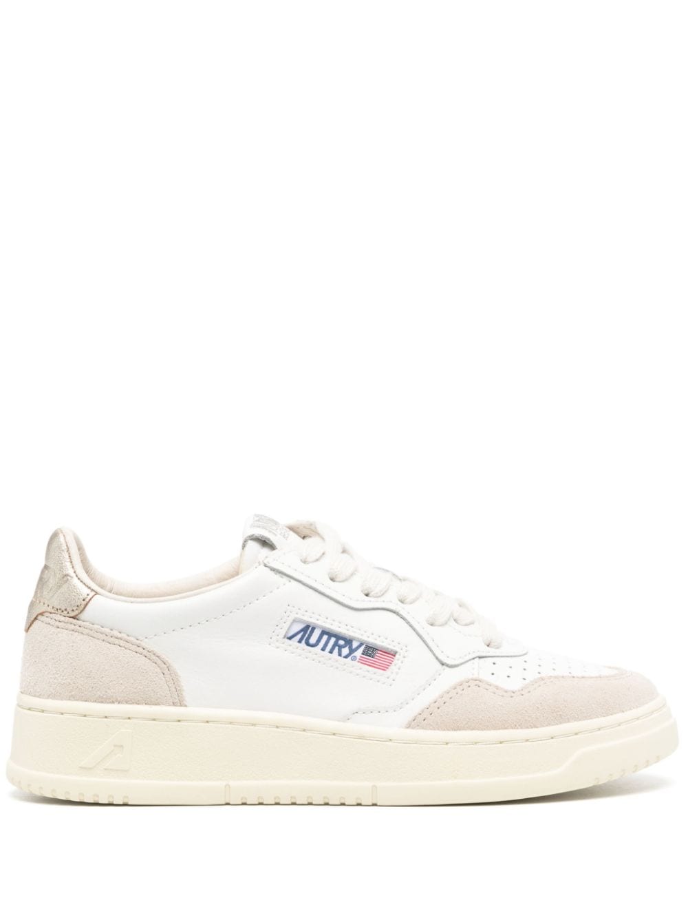 AUTRY AUTRY- Medalist Low Leather And Suede Sneakers