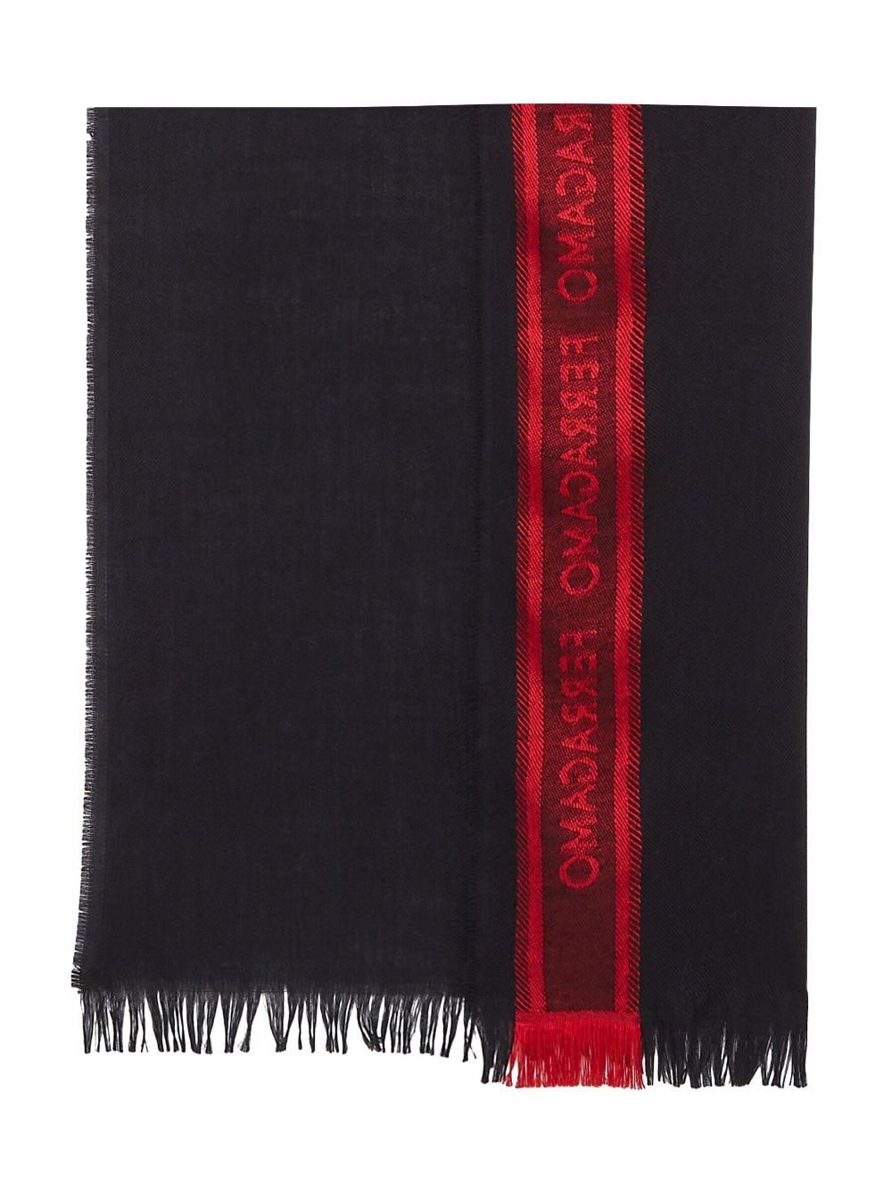 Ferragamo FERRAGAMO- Logoed Wool Scarf