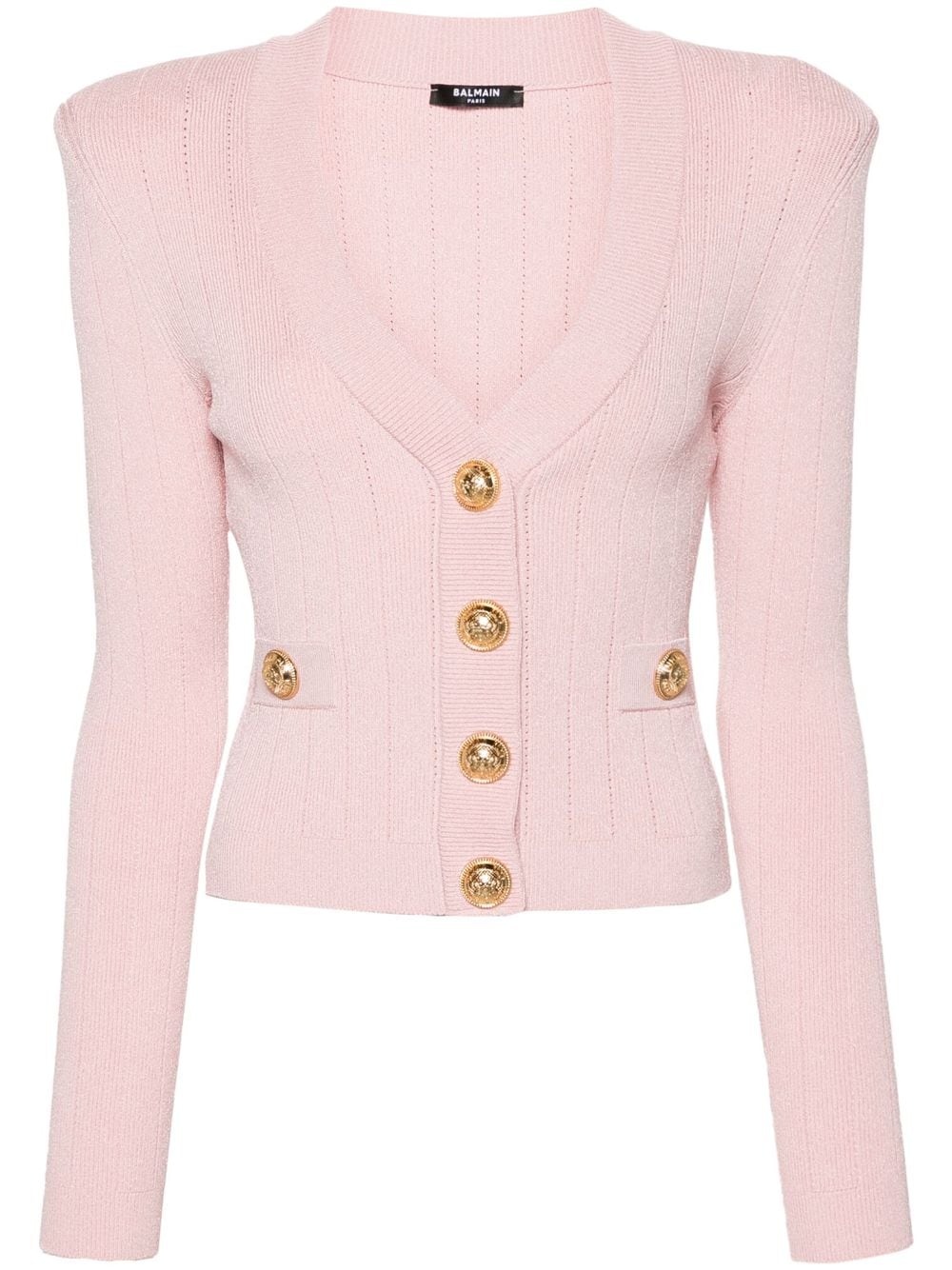 Balmain BALMAIN- Buttoned V-necked Cardigan