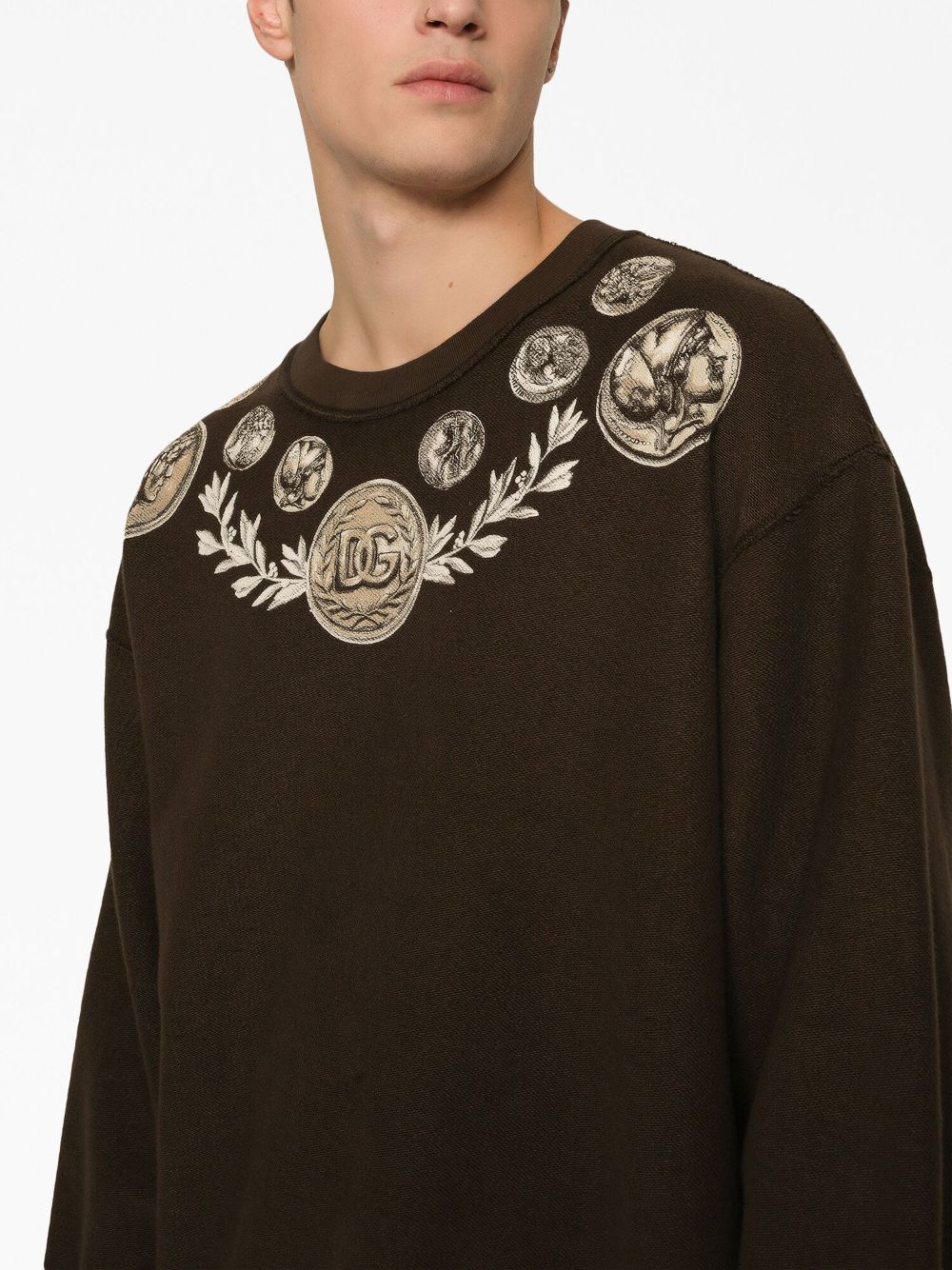 Dolce & Gabbana DOLCE & GABBANA- Printed Cotton Sweatshirt