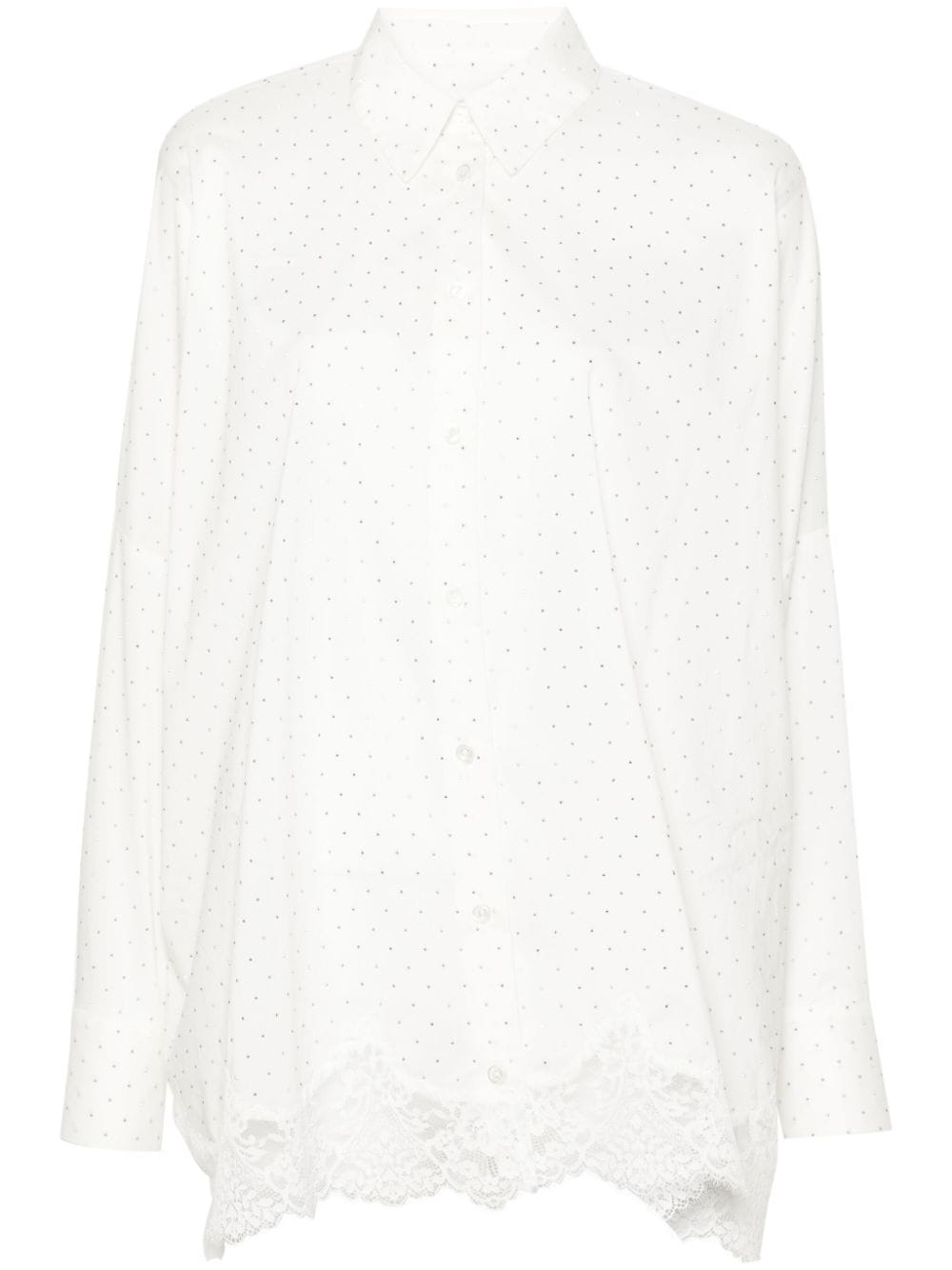 Ermanno ERMANNO- Embroidered Long Sleeve Shirt