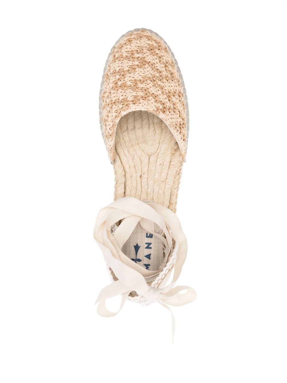 Manebi MANEBI- Flat Valenciana Zig-zag Raffia Espadrilles