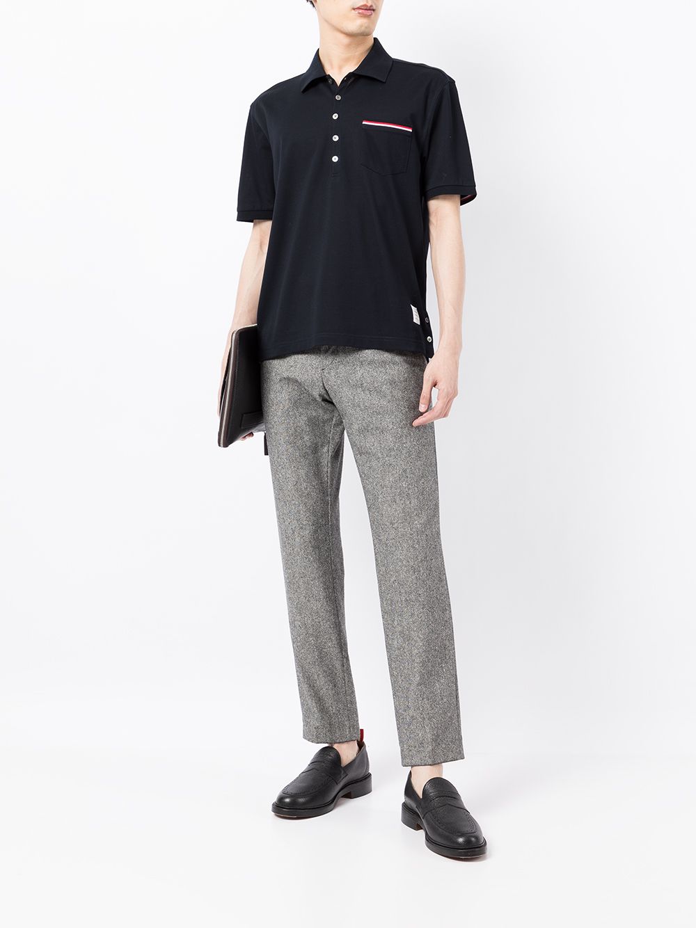 Thom Browne THOM BROWNE- Rwb Cotton Polo Shirt