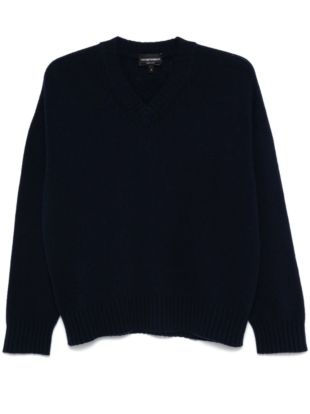 Emporio Armani EMPORIO ARMANI- Wool V-necked Sweater