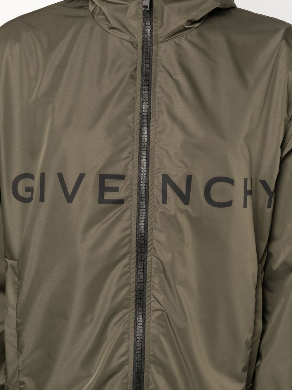 Givenchy GIVENCHY- Logo Hooded Windbreaker