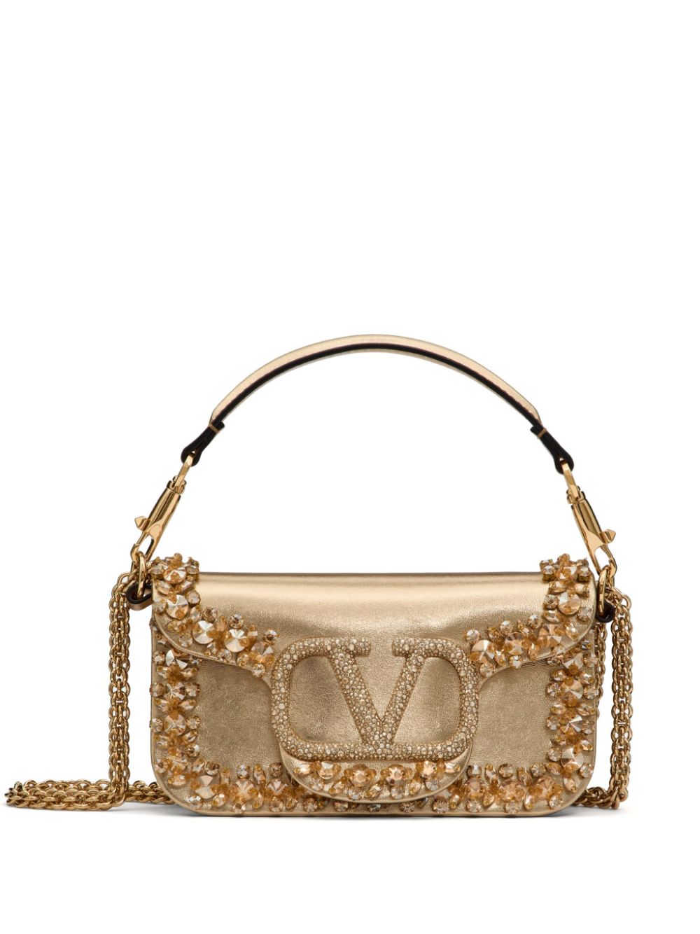 VALENTINO GARAVANI VALENTINO GARAVANI- Locò Small Leather Shoulder Bag