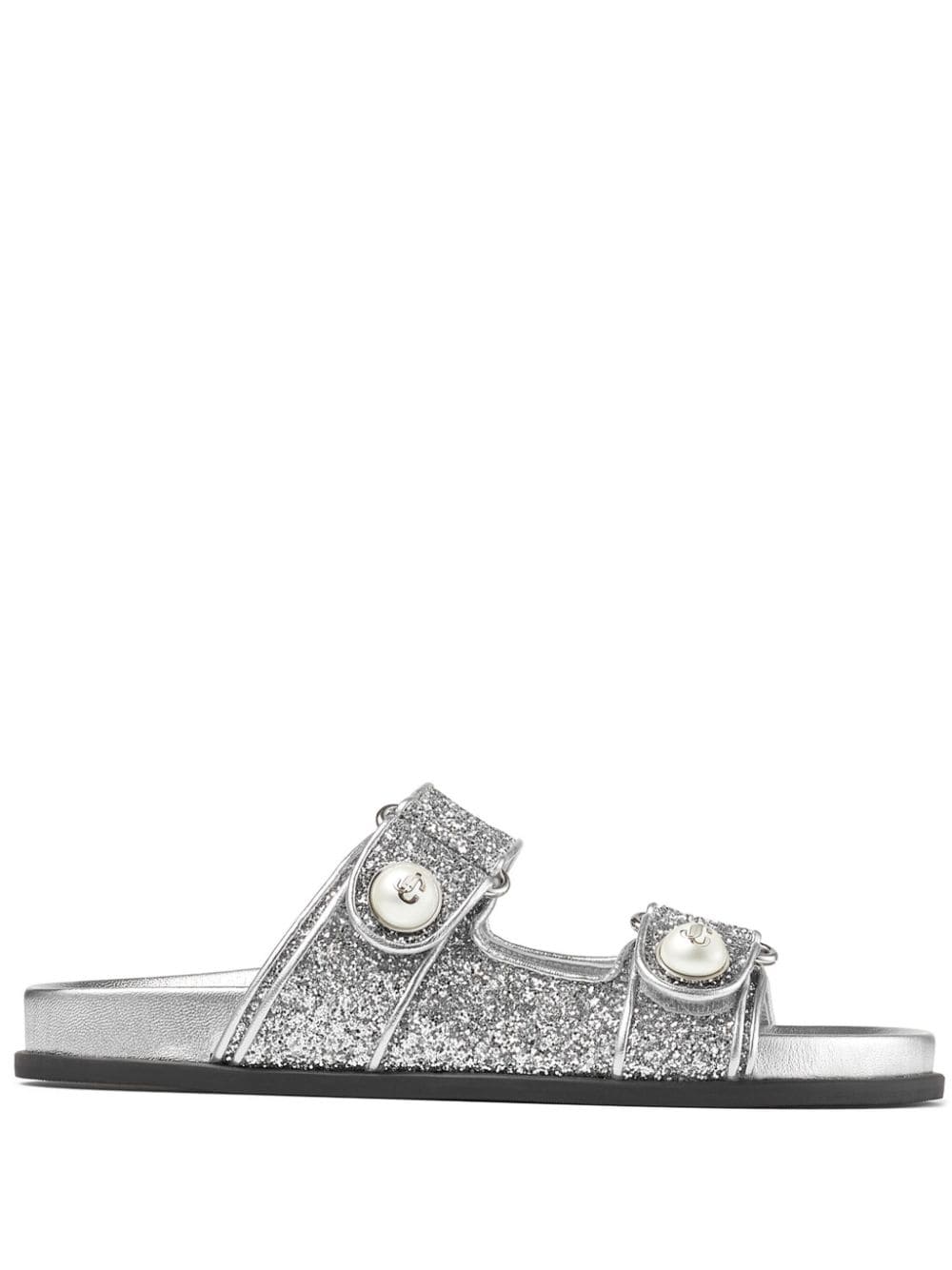 Jimmy Choo JIMMY CHOO- Fayence Glittered Sandals