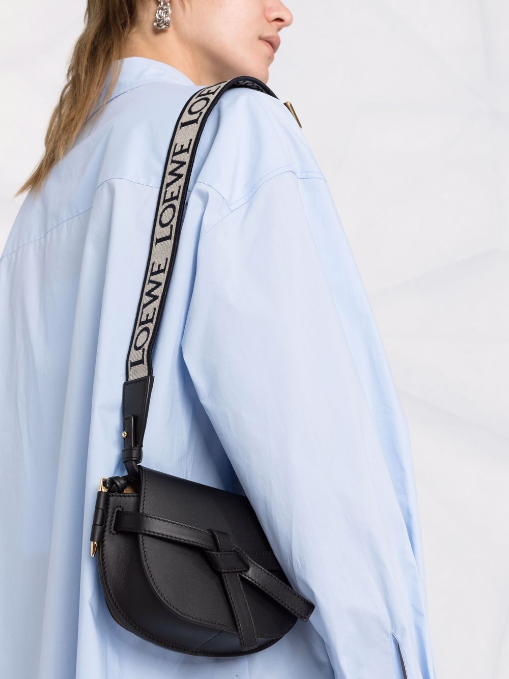 Loewe LOEWE- Gate Dual Mini Leather Crossbody Bag