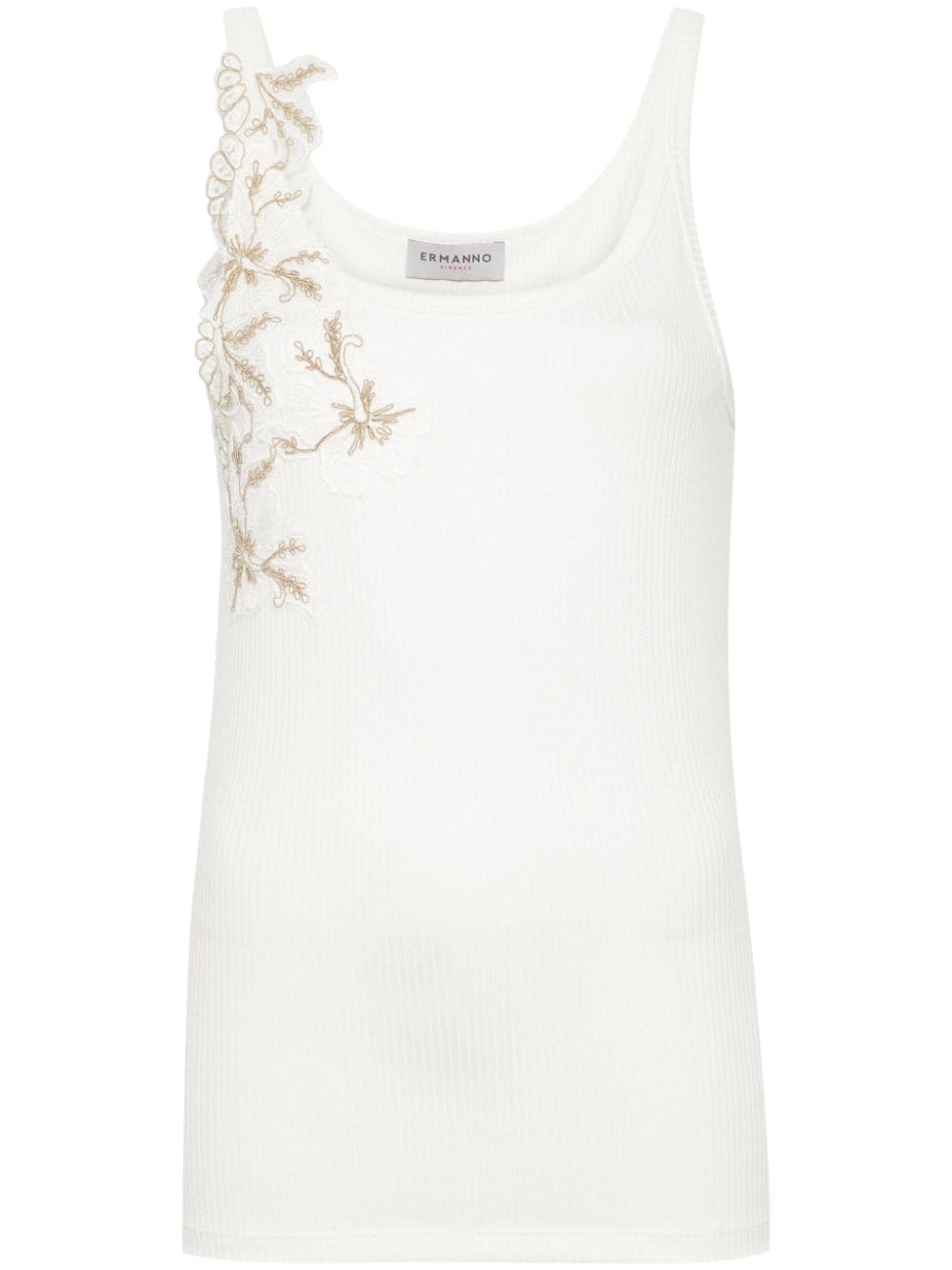 Ermanno ERMANNO- Embroidered Tank Top