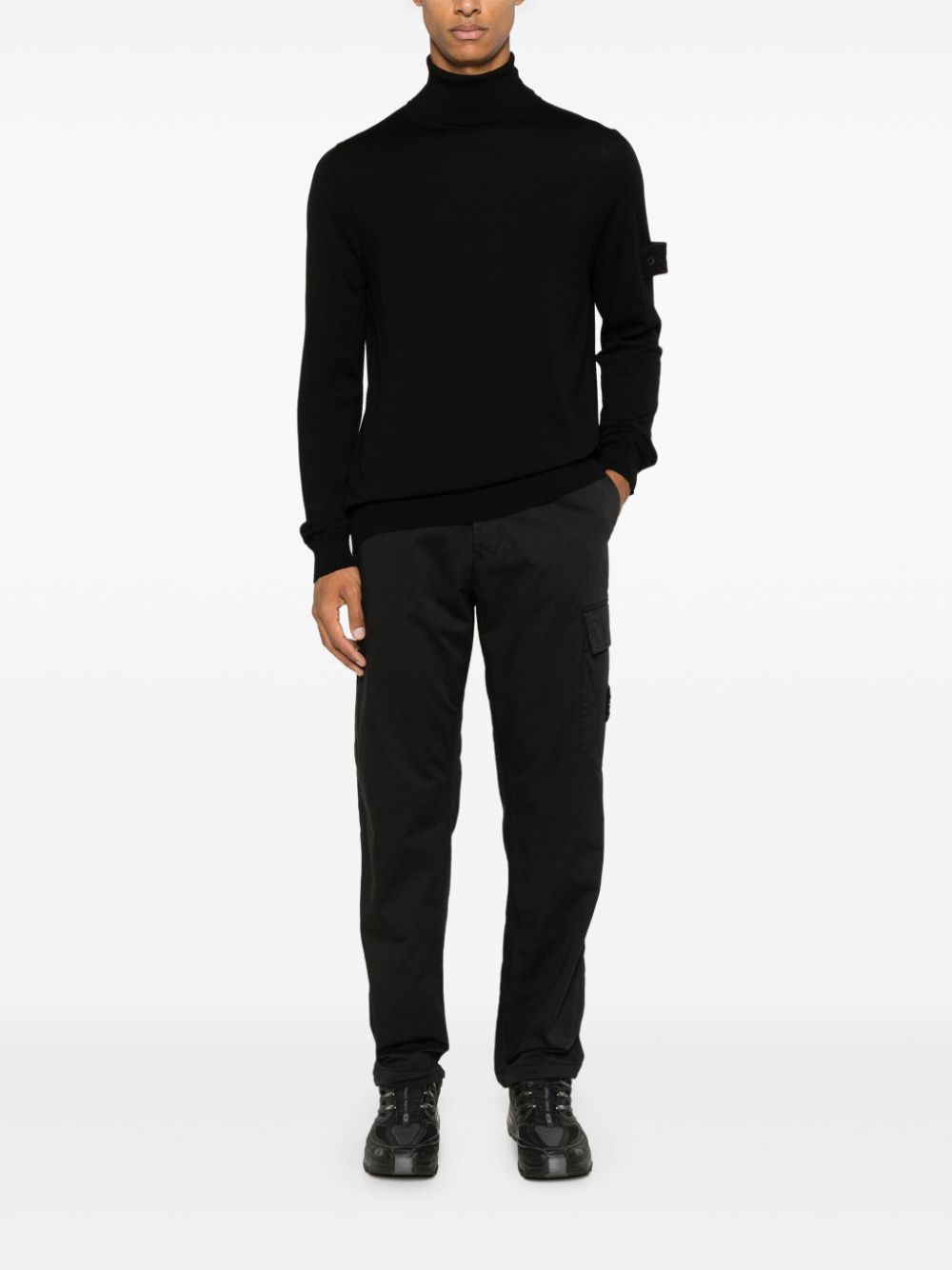 Stone Island STONE ISLAND- Turtleneck With Logo