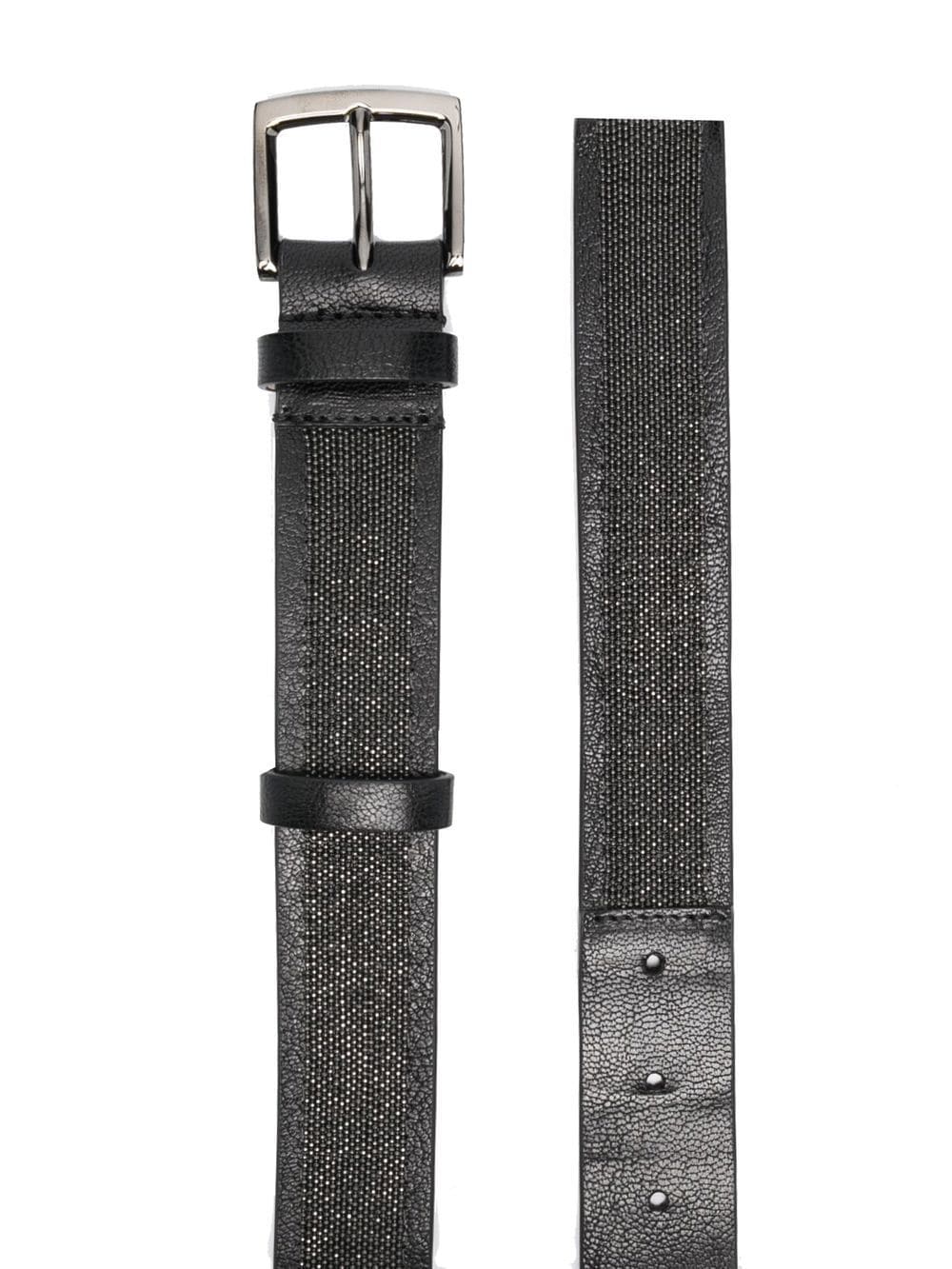 Brunello Cucinelli BRUNELLO CUCINELLI- Leather Belt With Precious Details