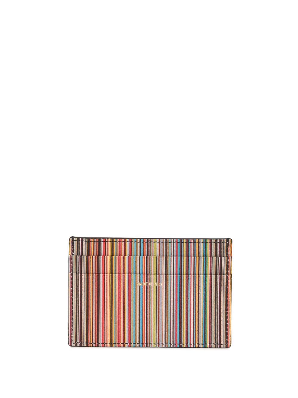 Paul Smith PAUL SMITH- Logo Leather Credit Card Case