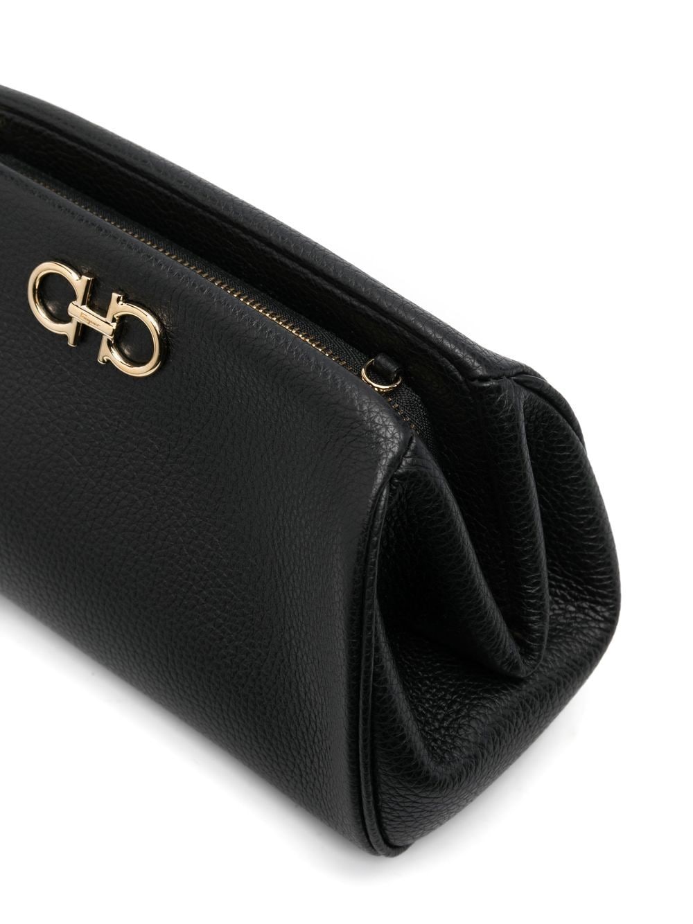 Ferragamo FERRAGAMO- Gancini Leather Clutch