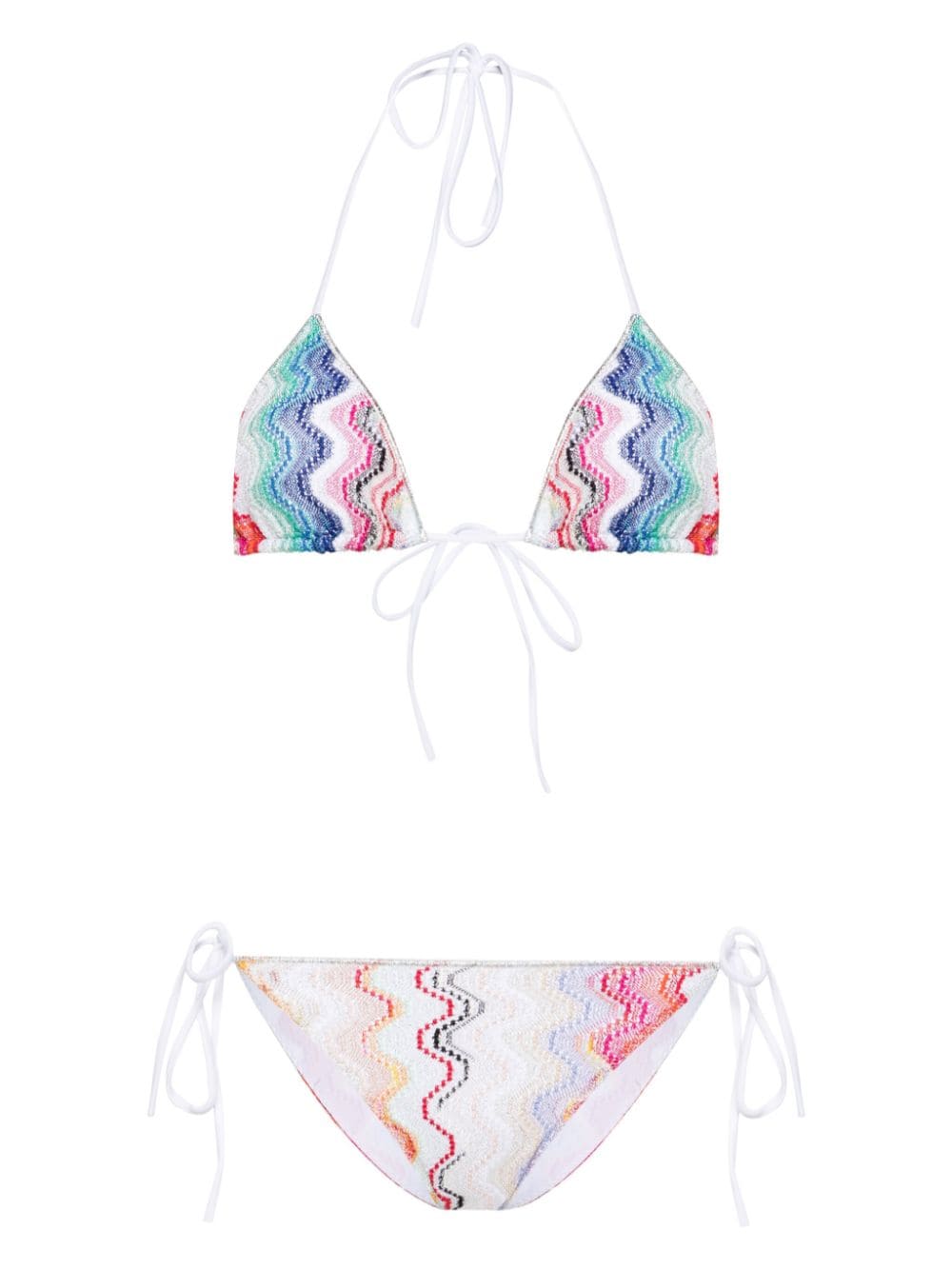 Missoni Beachwear MISSONI BEACHWEAR- Zig Zag Motif Triangle Bikini Set