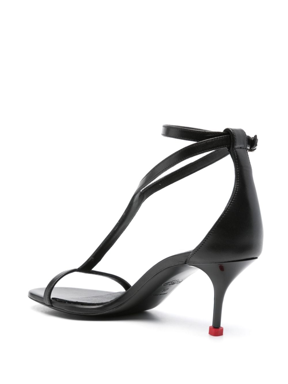 Alexander McQueen ALEXANDER MCQUEEN- Harness Leather Heel Sandals