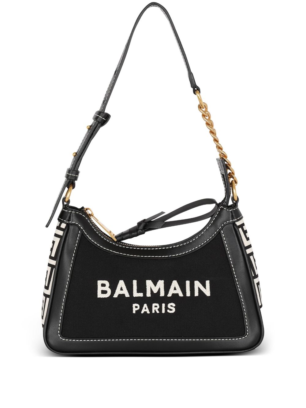 Balmain BALMAIN- B-army Canvas And Leather Shoulder Bag