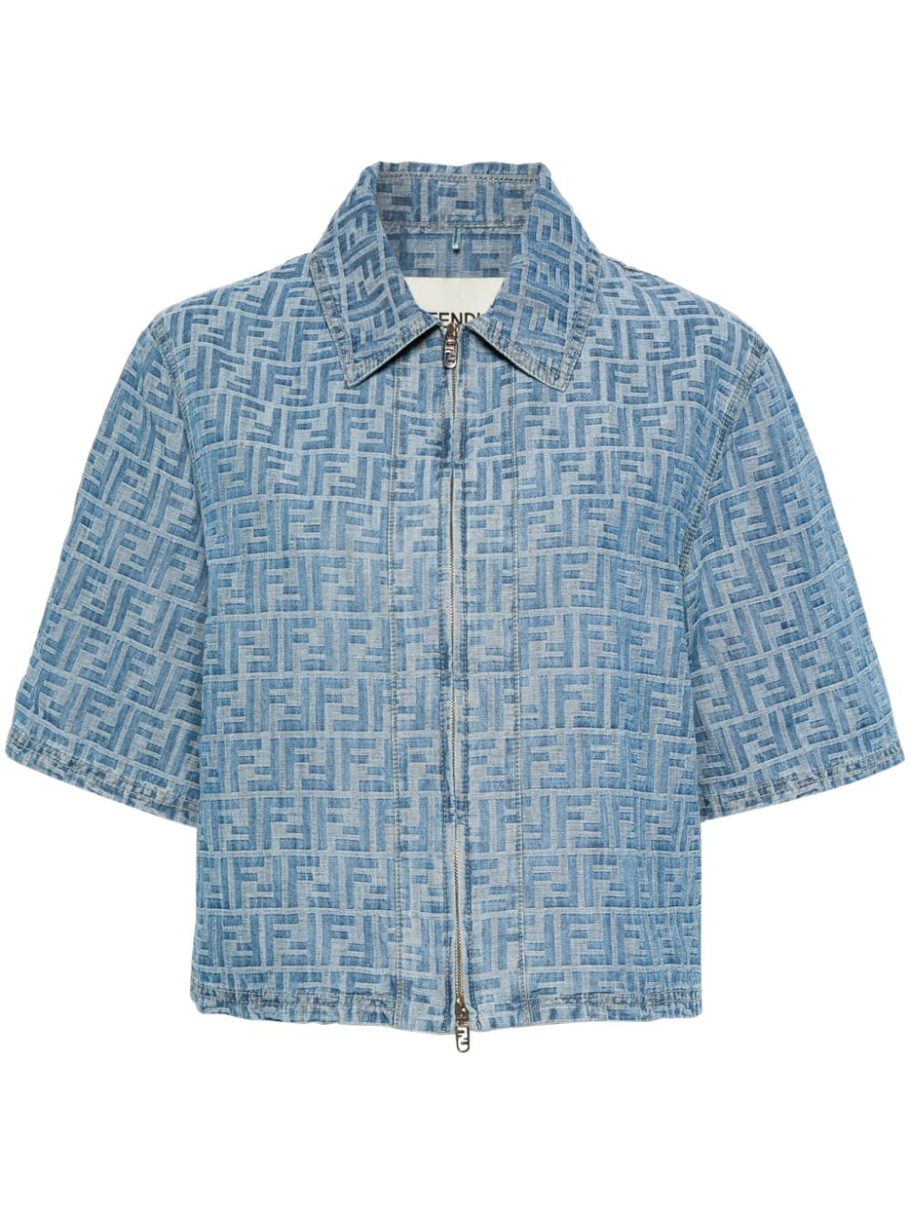 FENDI FENDI- Ff Chambray Cropped Jacket