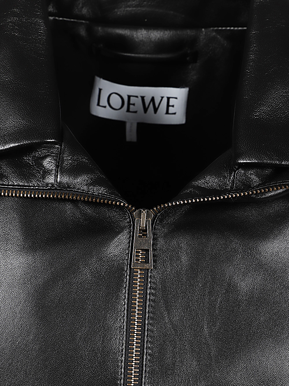 Loewe LOEWE- Leather Hooded Jacket